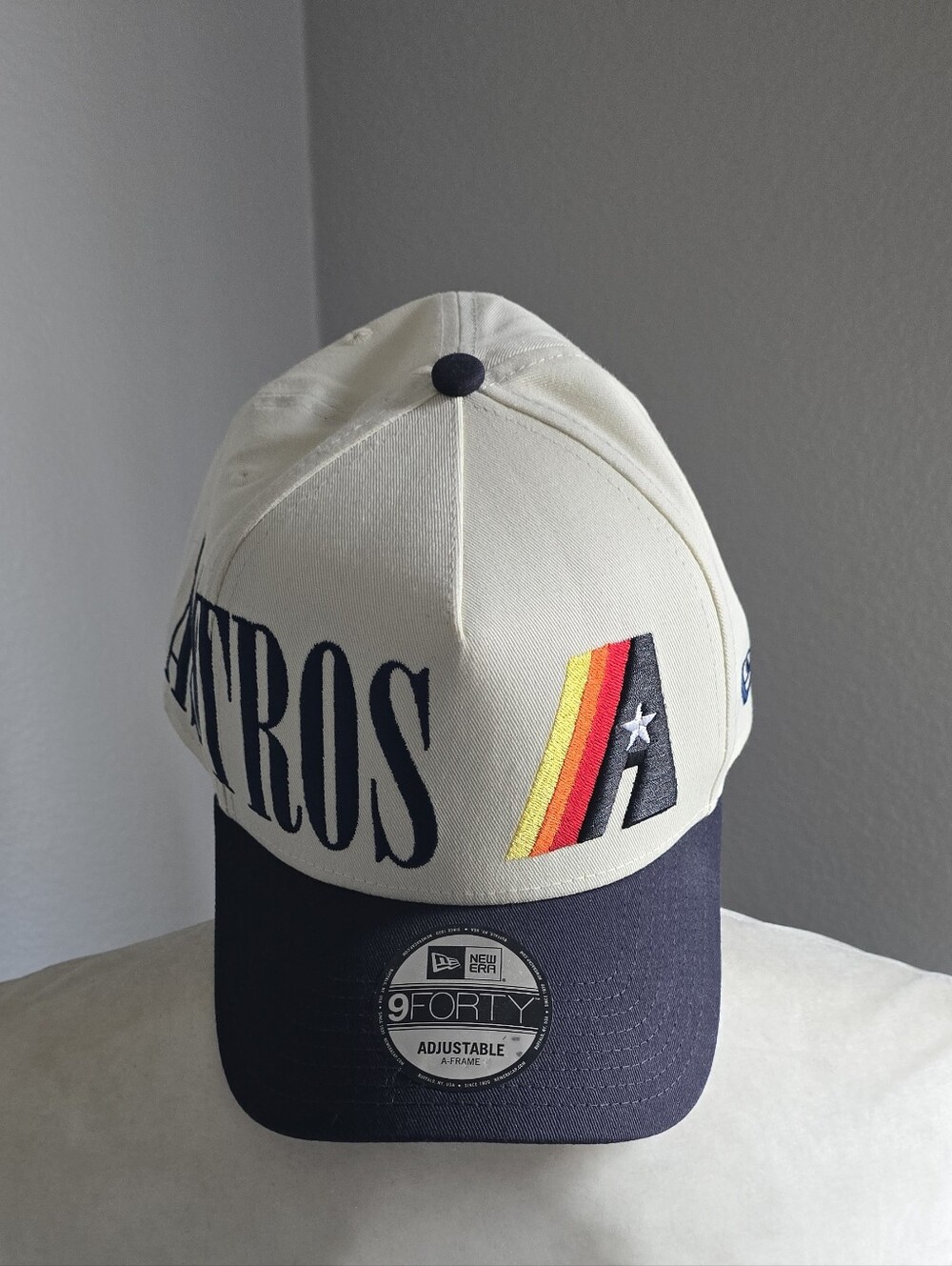 Houston Astros White/Navy New Era 9FORTY Cap
